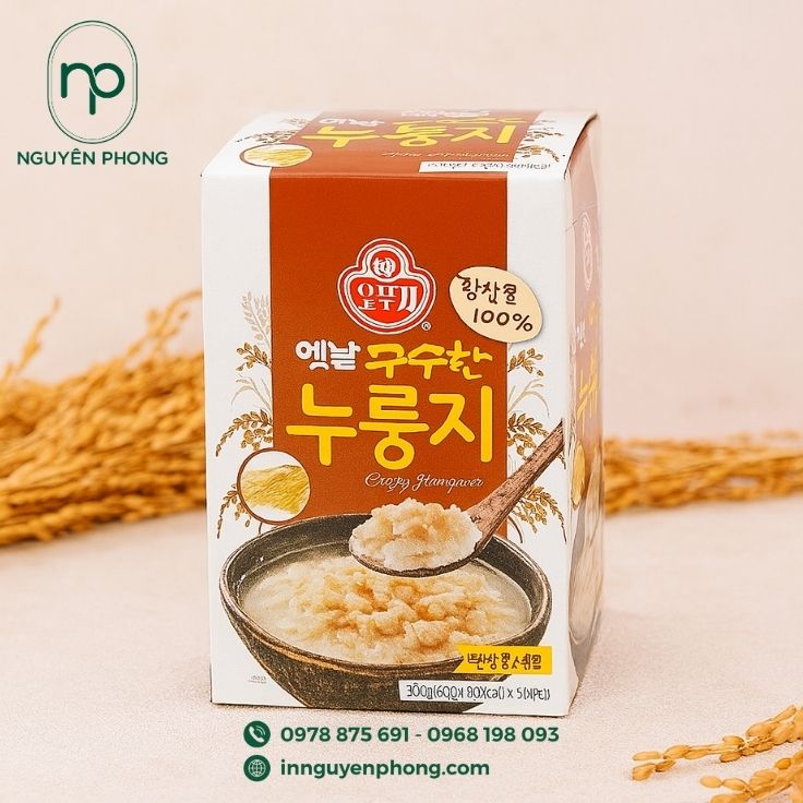 Mẫu hộp đựng cơm cháy in logo